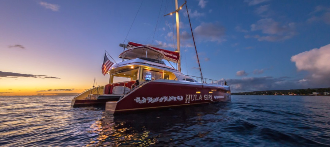 Hula Girl Sunset Sail