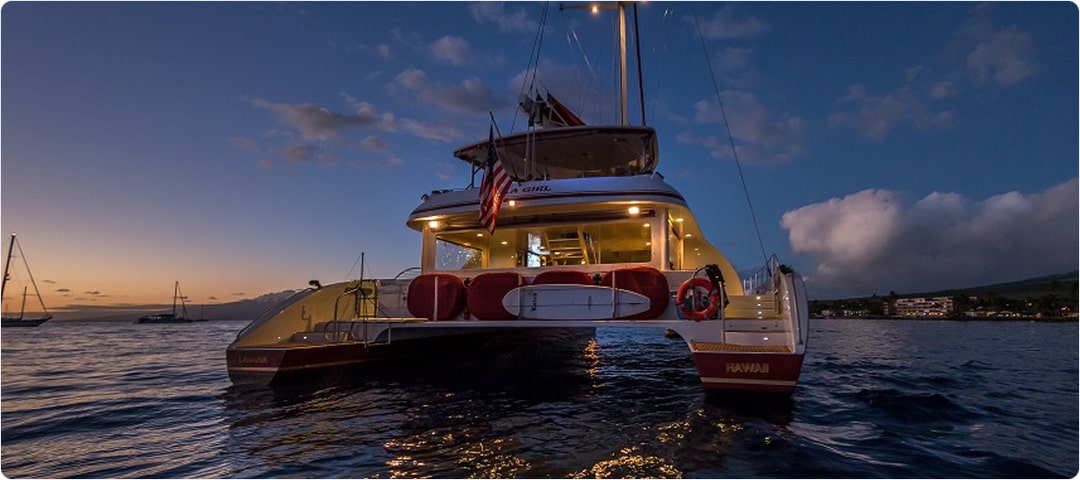 Hula Girl Sunset Sail